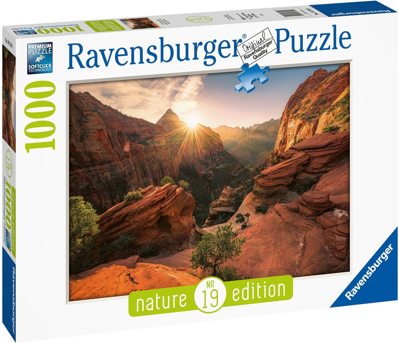 Puzzleteile, FSC® weltweit; USA, Puzzle Ravensburger Canyon in Wald Zion Made - 1000 - Germany schützt