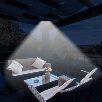 Retoo LED Solarleuchte LED Solarleuchte Decke Solarlampe Laterne Gartenleuchten Bodenstrahler, Starke Lichtausbeute, Energieeinsparung,Einfache Installation, Kompakt