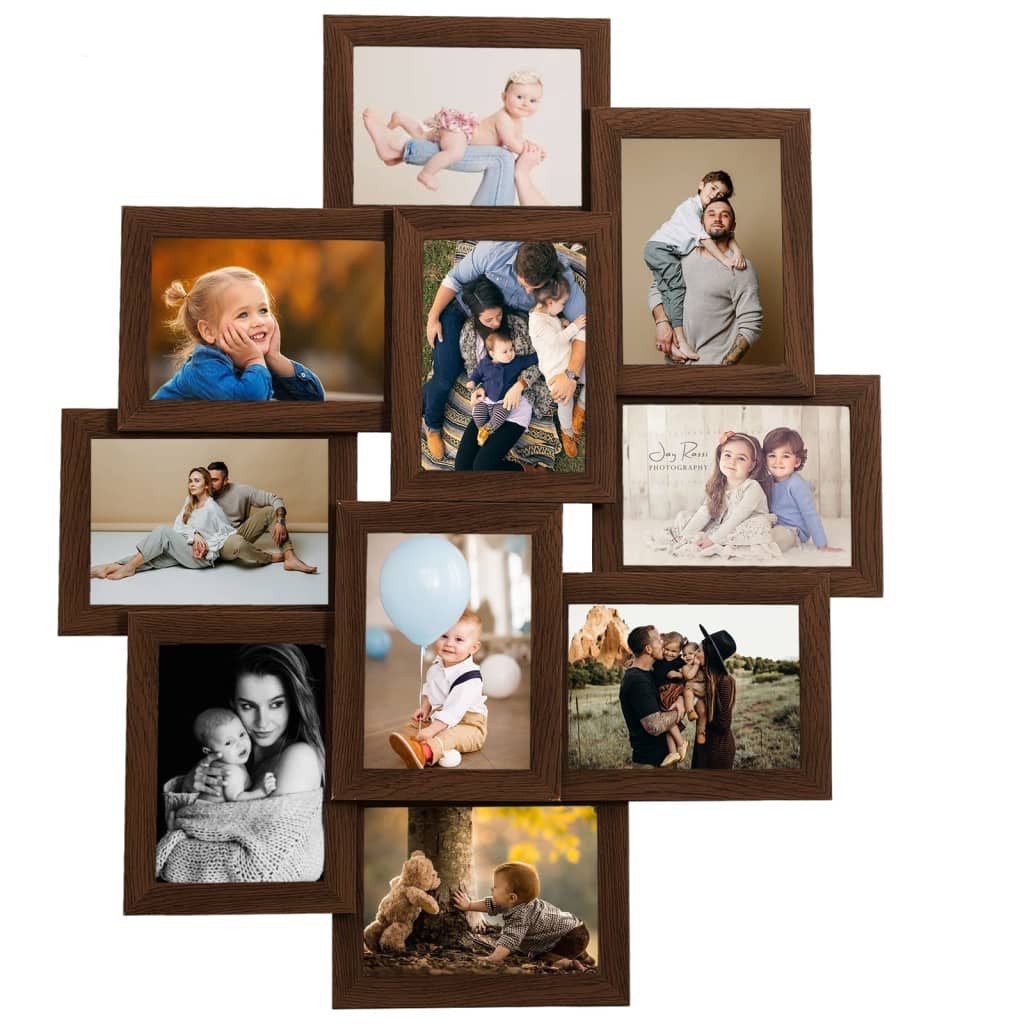 vidaXL Bilderrahmen Collage Bilderrahmen für 10x(13x18 günstig online kaufen