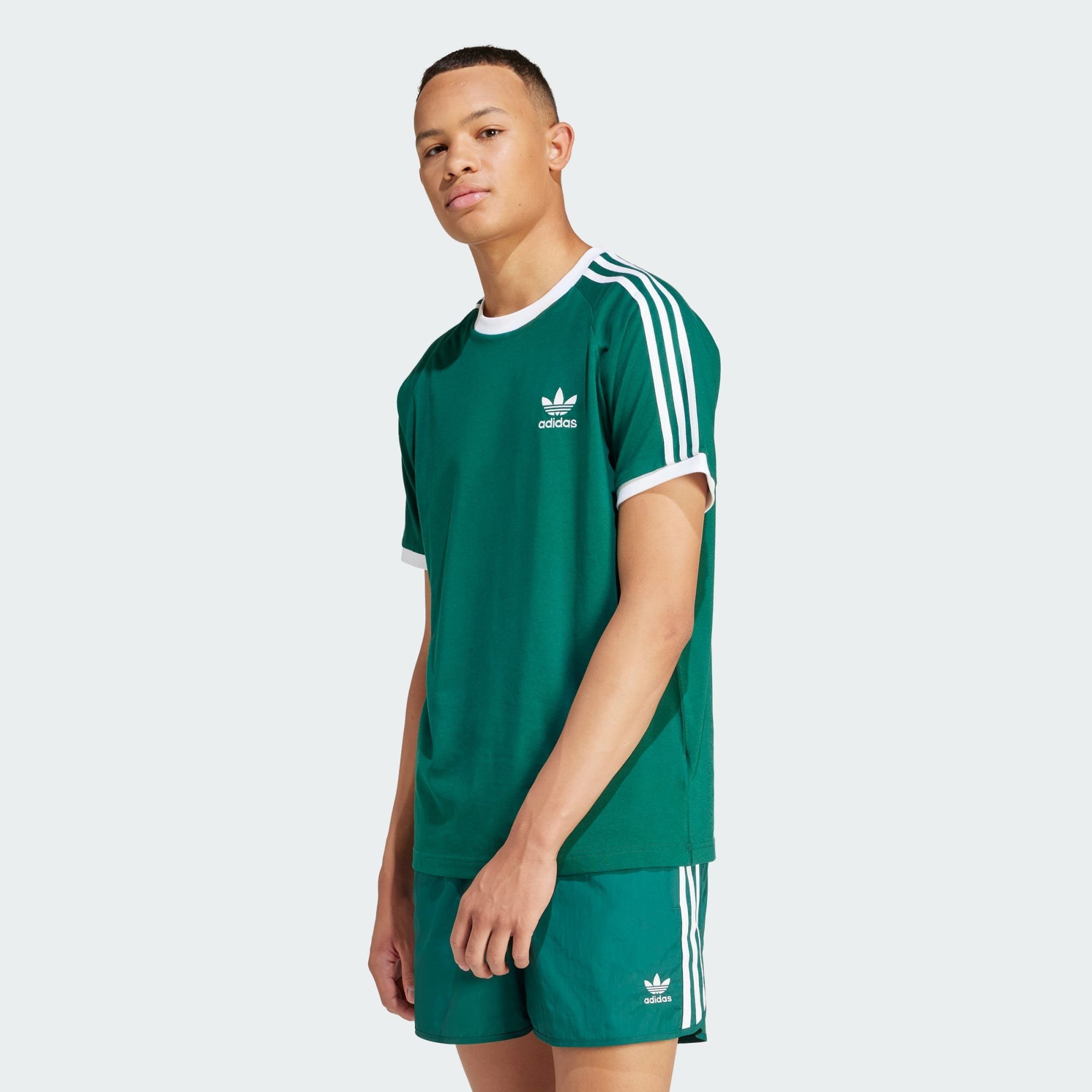 adidas Originals T-Shirt ADICOLOR T-SHIRT CLASSICS Collegiate Green 3-STREIFEN