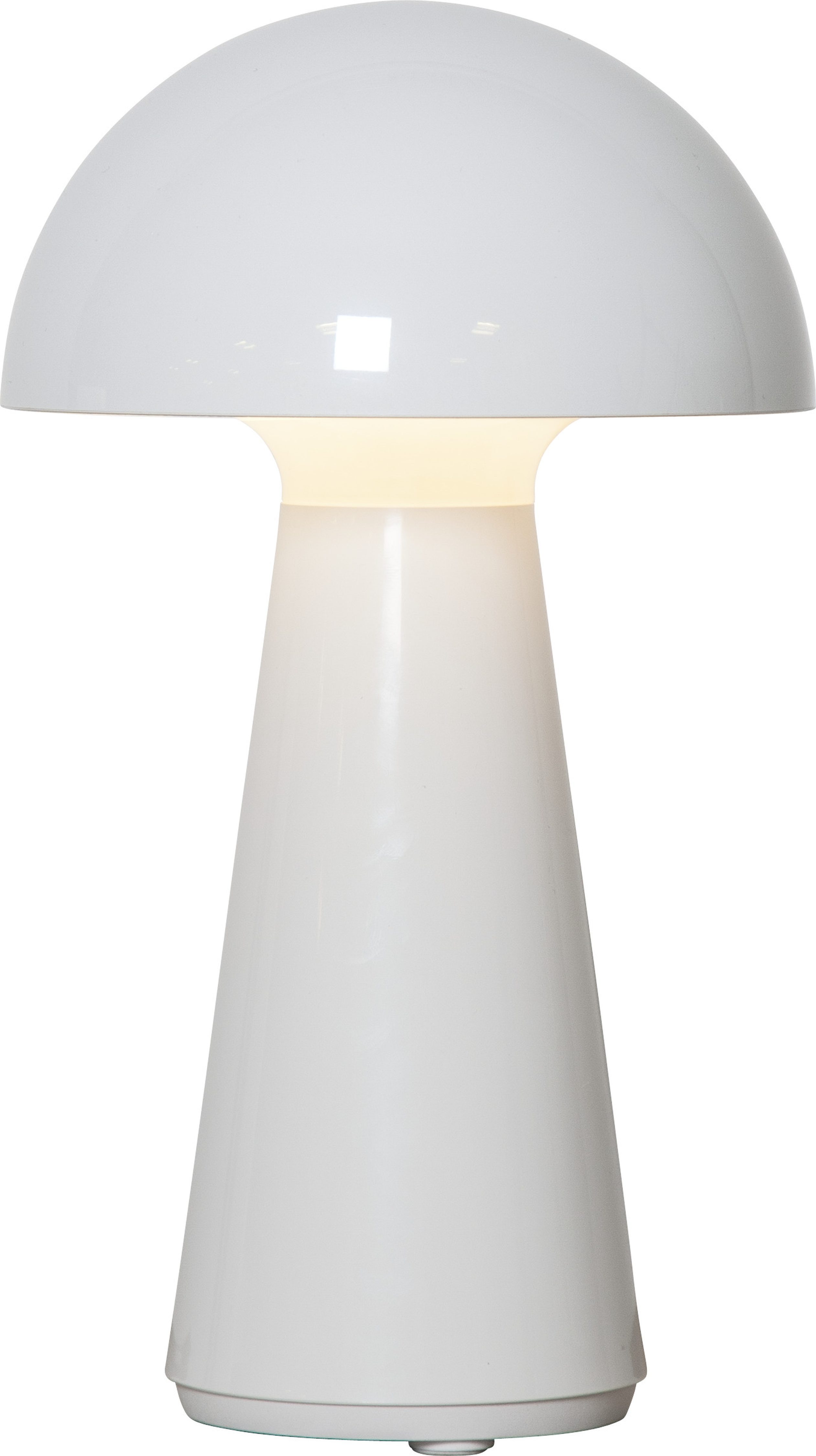 STAR TRADING LED Tischleuchte Tischlampe Mushroom, USB-Anschluss mit Ladefunktion, LED fest integriert, Warmweiß, Akku-Tischleuchte, 3-Stufen-Dimmung, Li-Ion-Akku