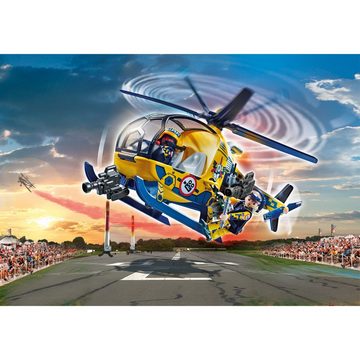Playmobil® Konstruktionsspielsteine Air Stuntshow Filmcrew-Helikopter