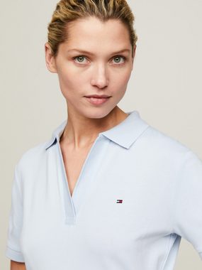 Tommy Hilfiger Polokleid F&F OPEN PLCKT LYCLL POLO DRS SS mit Logostickerei