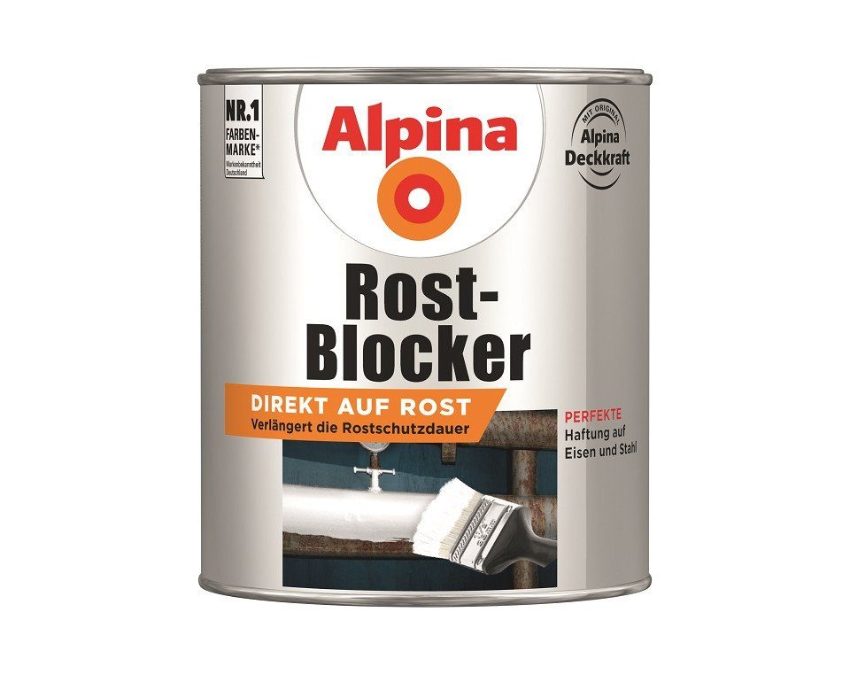 Metallschutz-Lack Alpina Rostblocker Alpina 750 ml Metallschutzlack