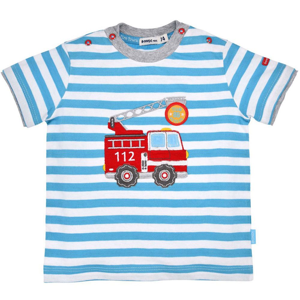 T-Shirt BONDI Baby Jungen T-Shirt 'Feuerwehr' 91481 - Blau