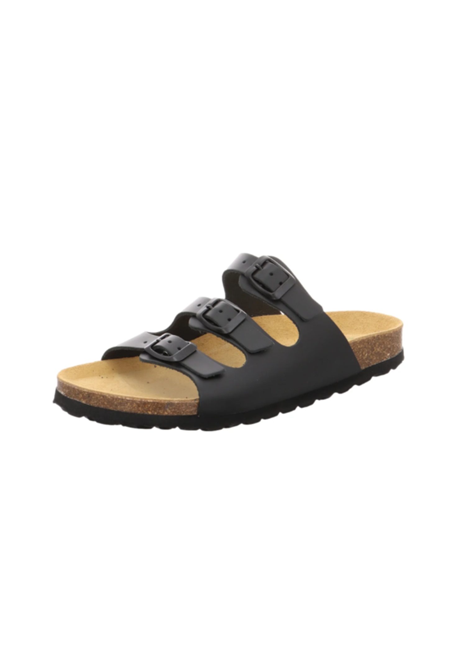 natural Sense Tieffußbett black Pantolette
