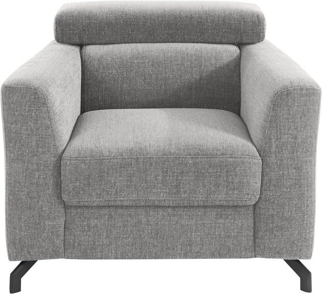 Places of Style Sessel »Casagrande Luxus«, incl. Kopfteilverstellung, mit besonders hochwertiger Kaltschaumpolsterung für bis zu 140 kg pro Sitzfläche, wahlweise mit Aqua-Clean-Bezug-Otto