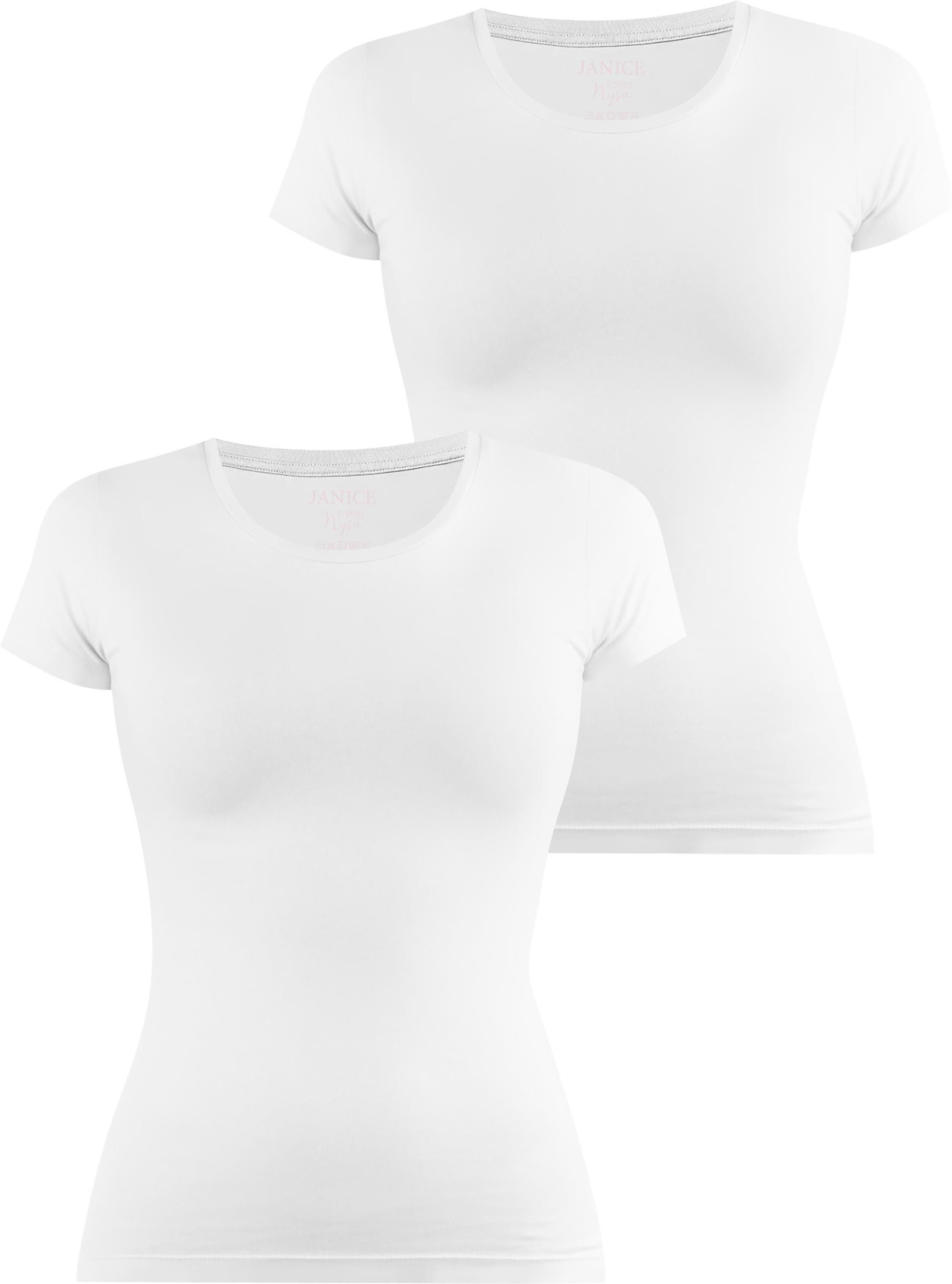 Kurzarmshirt 2 x Damen T-Shirt Nysa
