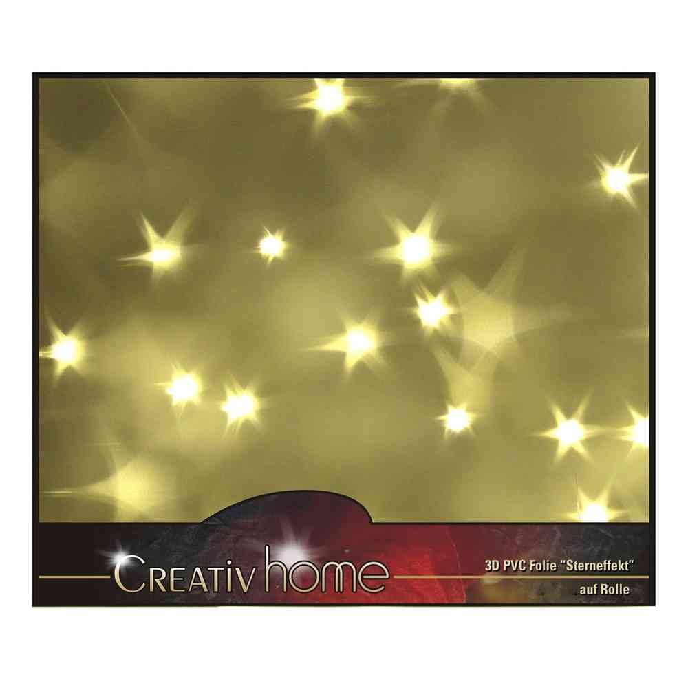 Gasper Dekorationsfolie 3D PVC Folie STERNEFFEKT 50x100cm. Hologramm- Lichteffekt-Folie