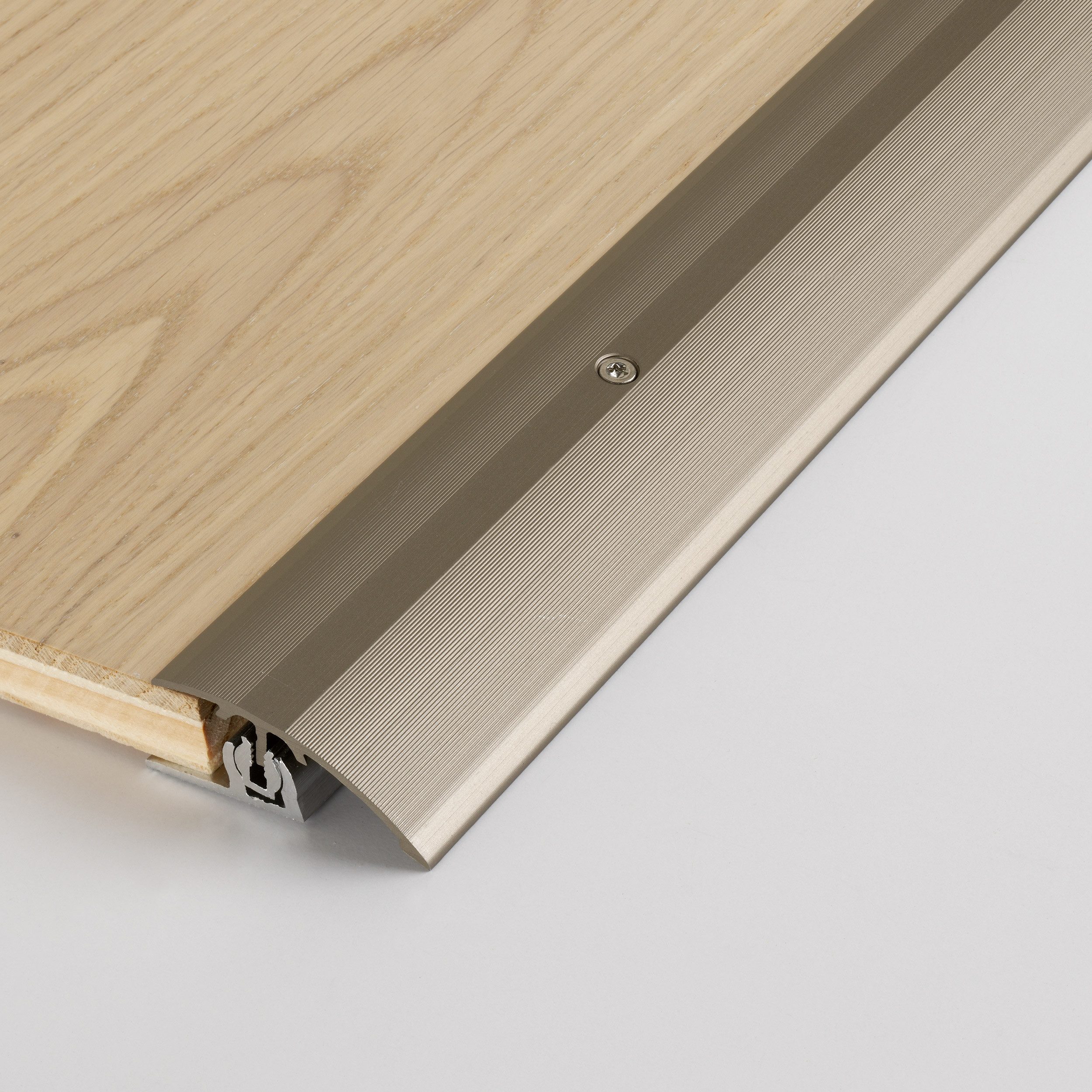 PARADOR Anpassprofil Aluminium eloxiert Edelstahl (Aluminium eloxiert, 1-St., Für Produkte von 8 bis 18 mm), Für einen optimalen Höhenausgleich