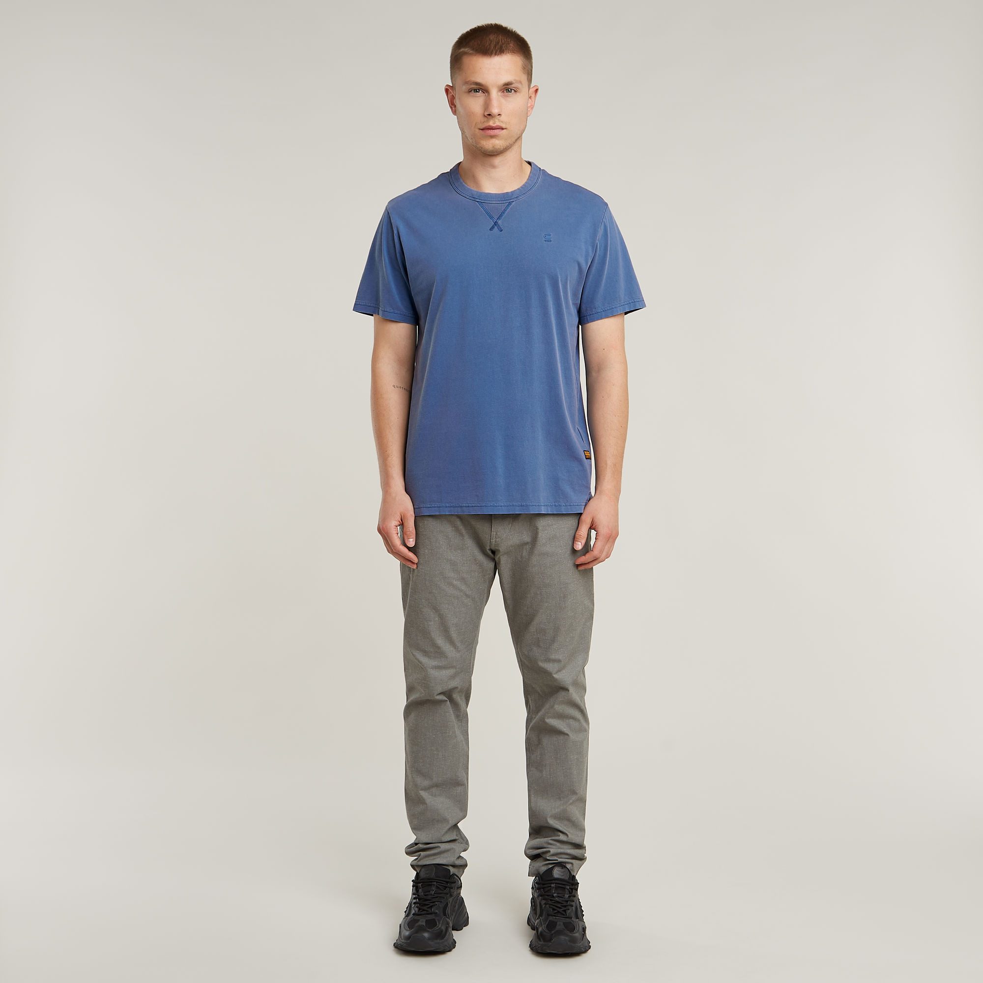 G-STAR T-Shirt Nifous Rundhals, mit Rippeinsatz – Bild 4 von 5
