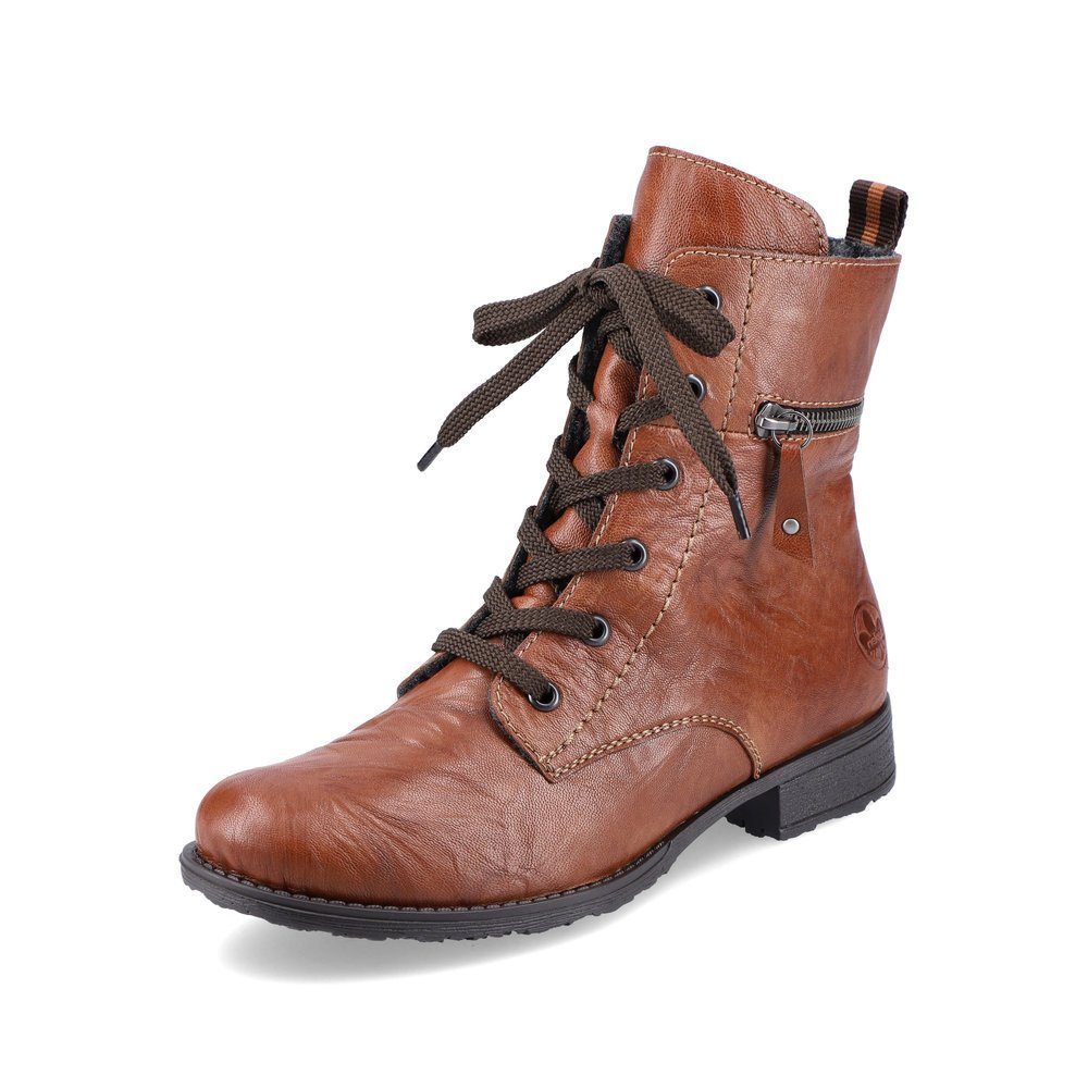 Rieker Damen Schnürstiefelette 70828-22 braun Stiefelette