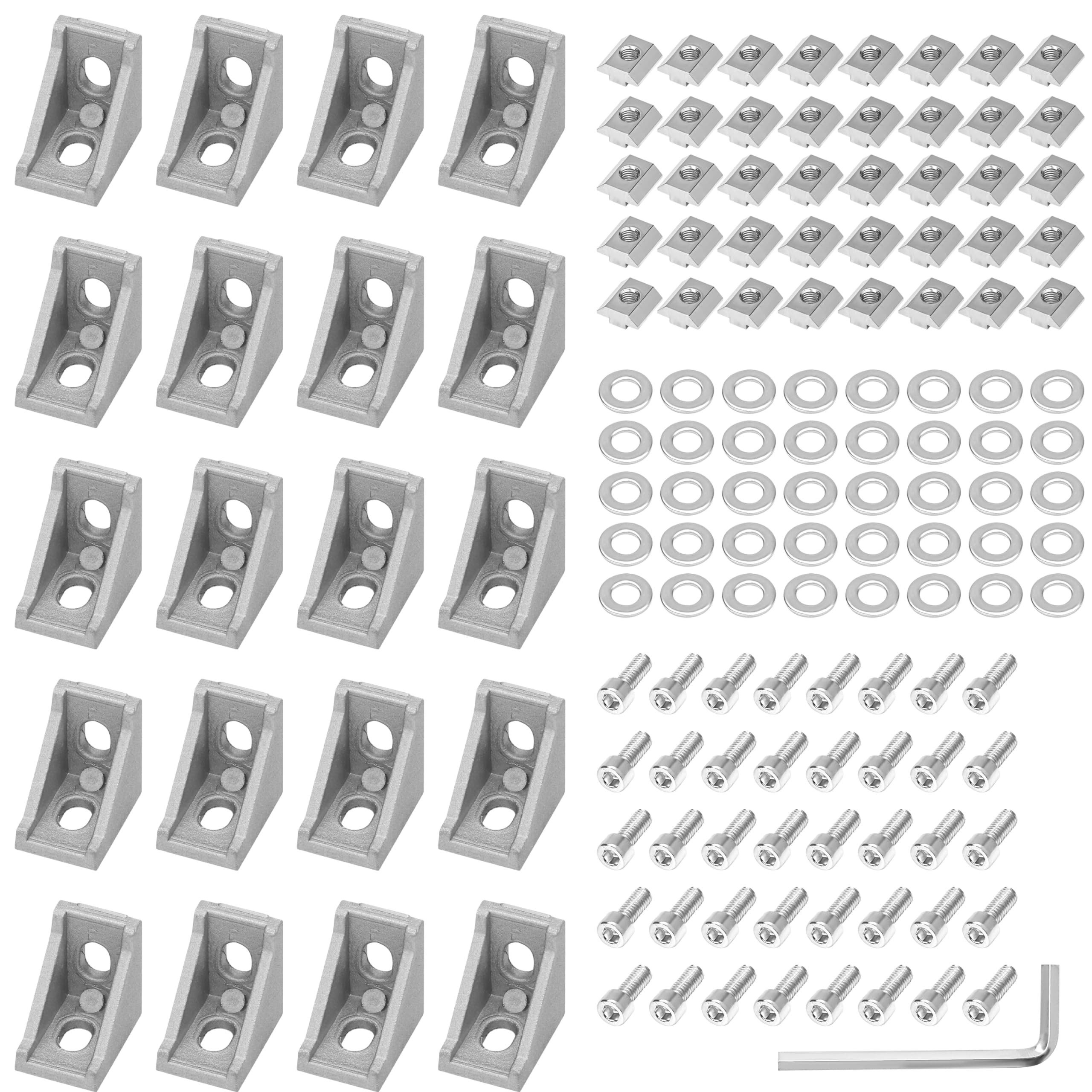 Dekoobjekt Belle Vous Eck-Winkelprofil Aluminium der Serie 2028 (20 Stück) - 20 x