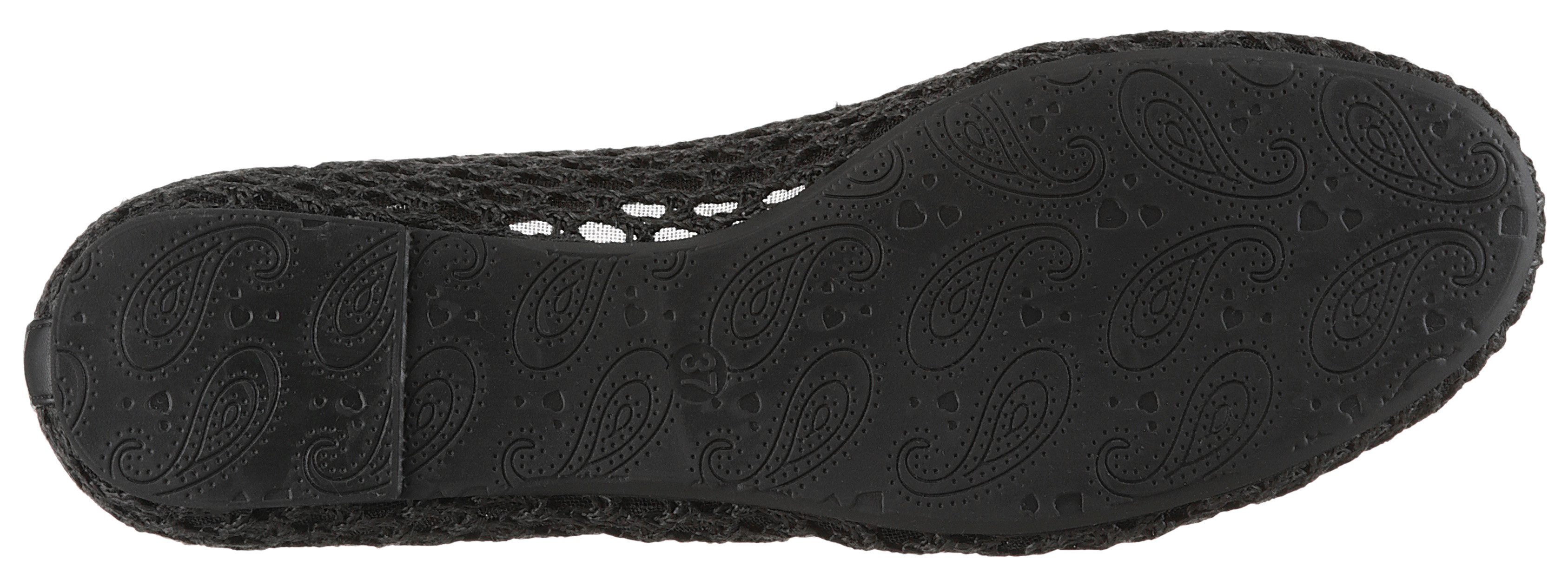Aniston SHOES Ballerina Loafer, Slipper, Schlupfschuh mit kleiner Schleife- NEUE KOLLEKTION