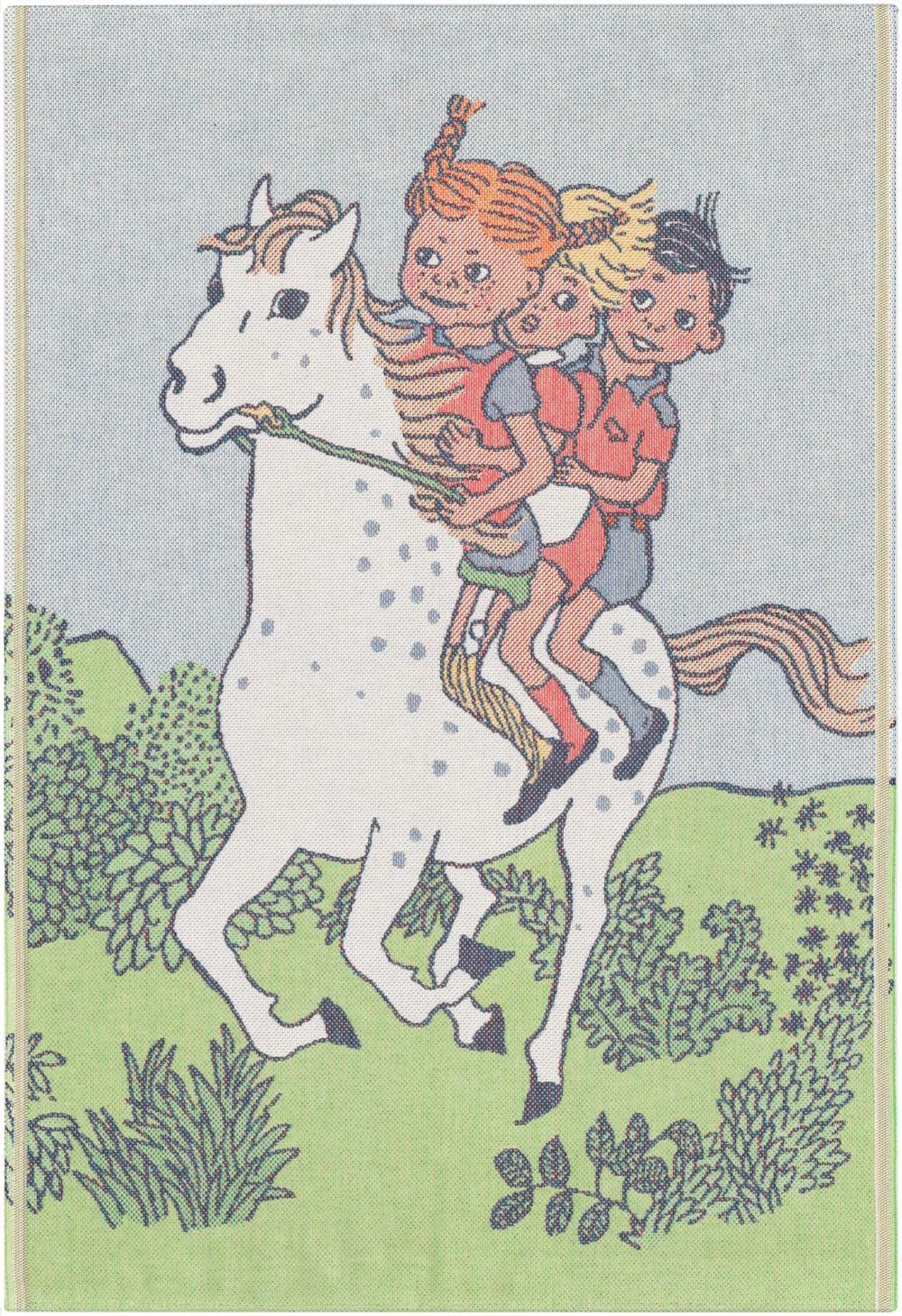 Babydecke Babydecke Ridtur 72x105 cm, EKELUND MASTER WEAVERS 1692, Pixel gewebt (6-farbig)