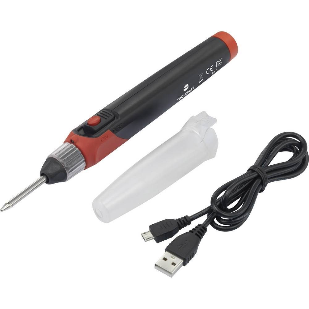 TOOLCRAFT Lötkolben Akku-Lötkolben mit austauschbarem Lithium-Ionen-Akku, 30 W TO-6326118, Akkubetrieben