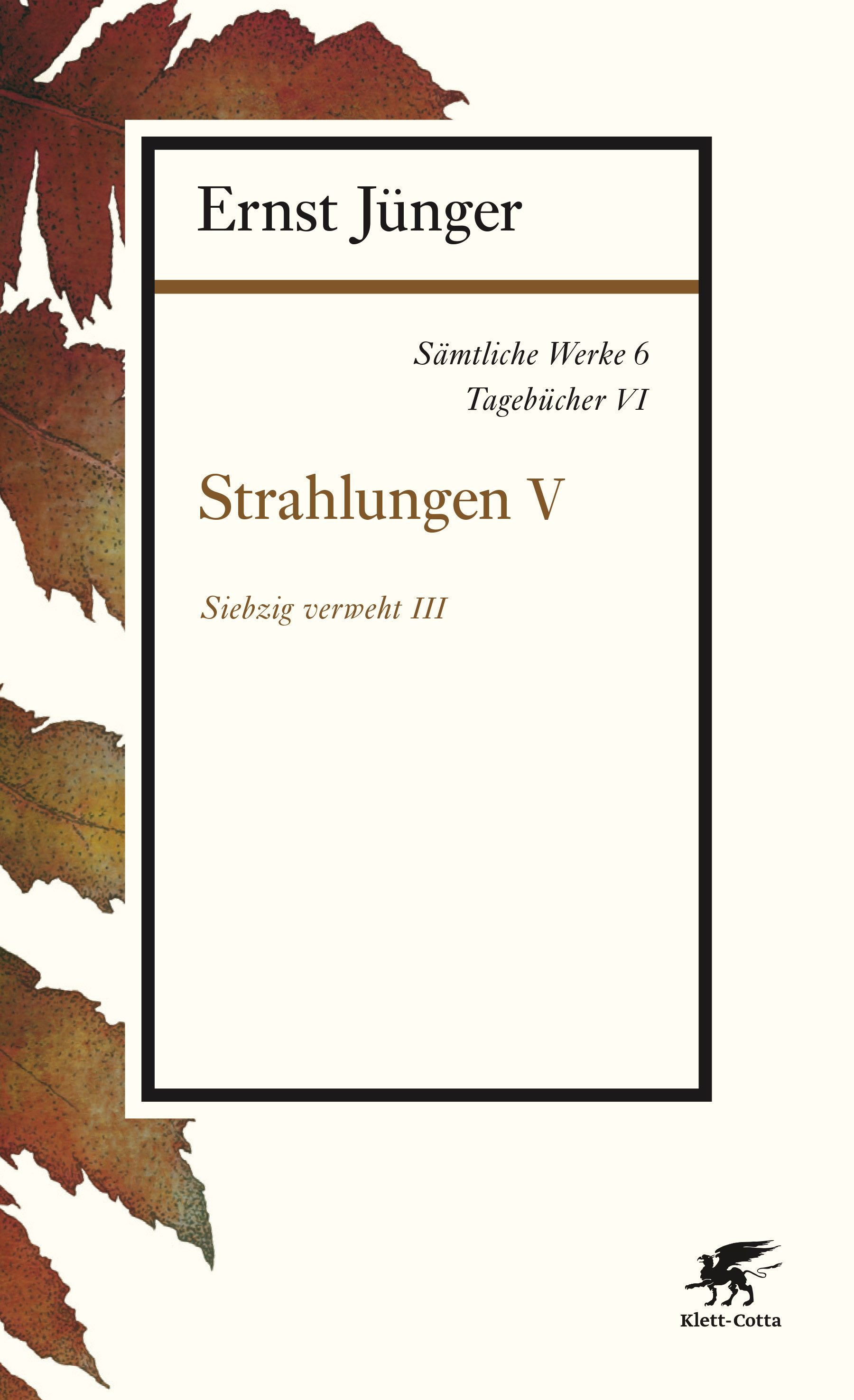 Klett-Cotta Verlag Tagebuch Sämtliche Werke - Band 6