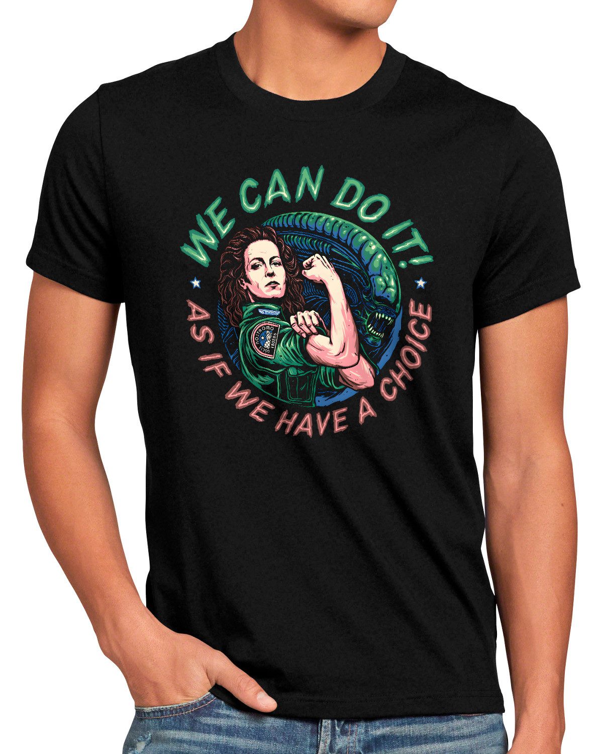 style3 T-Shirt We Can Do It facehugger nostromo xenomorph xenomorf alien