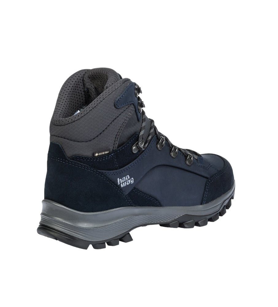 Hanwag Banks Lady GTX (Nubukleder, wasserdicht) navyblau/asphaltgrau Damen Wanderschuh