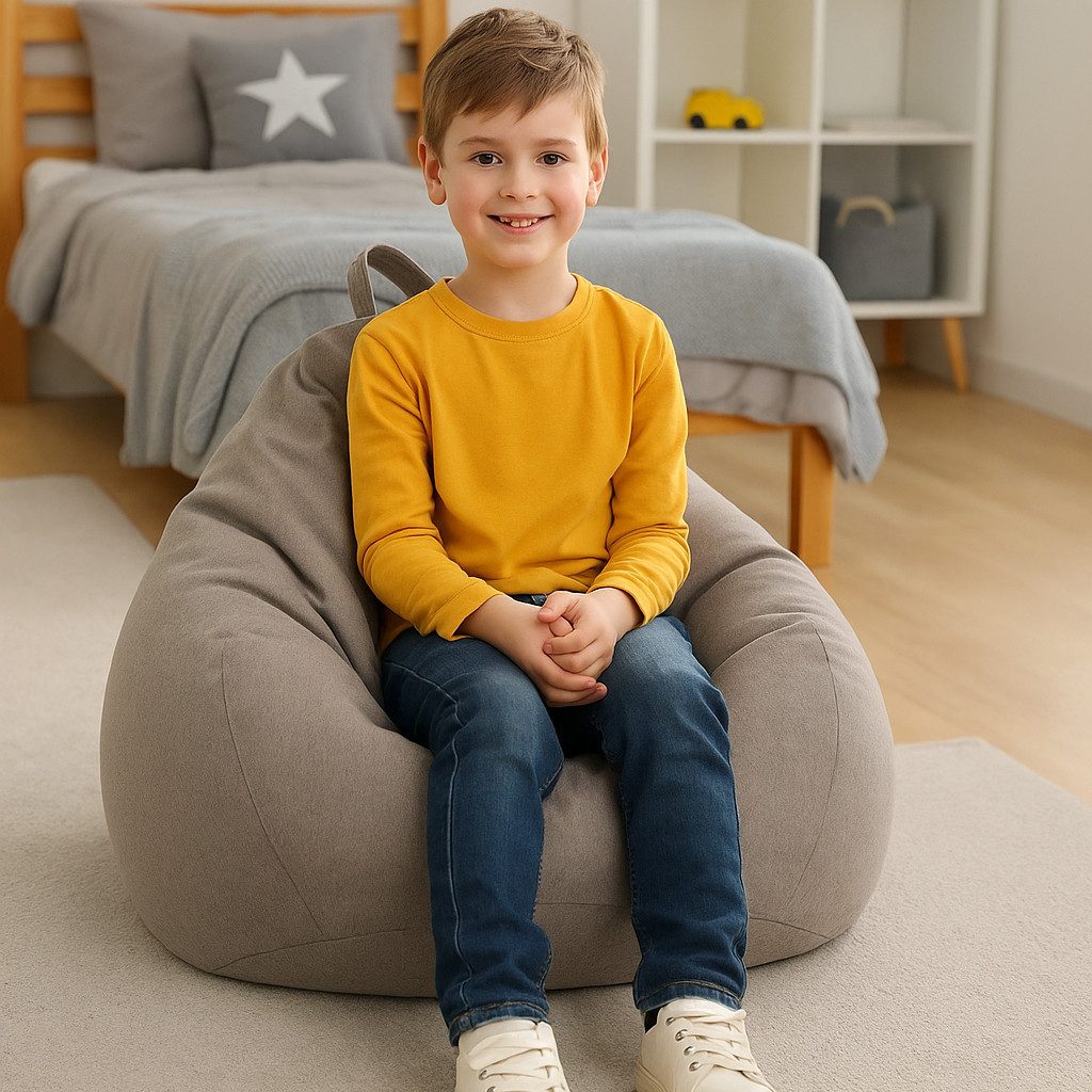 AD.CON Sitzsack Sitzsack Puff Relax-Sessel Bodenkissen Bean Bag mit Füllung AD.CON (Sitzsack mit Füllung), Hergestellt in Polen