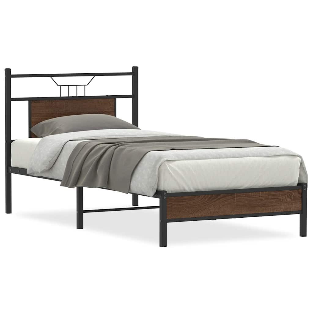 vidaXL Bett Bettgestell ohne Matratze Braun günstig online kaufen