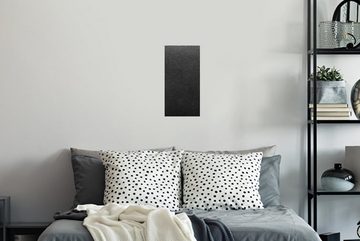 MuchoWow Wandsticker Leder - Strukturiert - Schwarz (1 St), Wanddeko, Aufkleber für die Schlafzimmer, Wohnzimmer, Wandtattoo