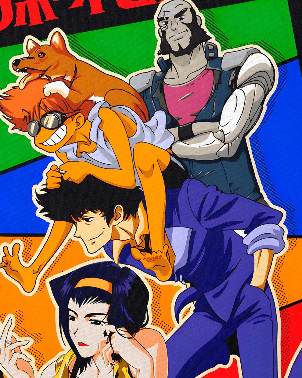 style3 T-Shirt Spike's Team anime manga swordfish cowboy bebop