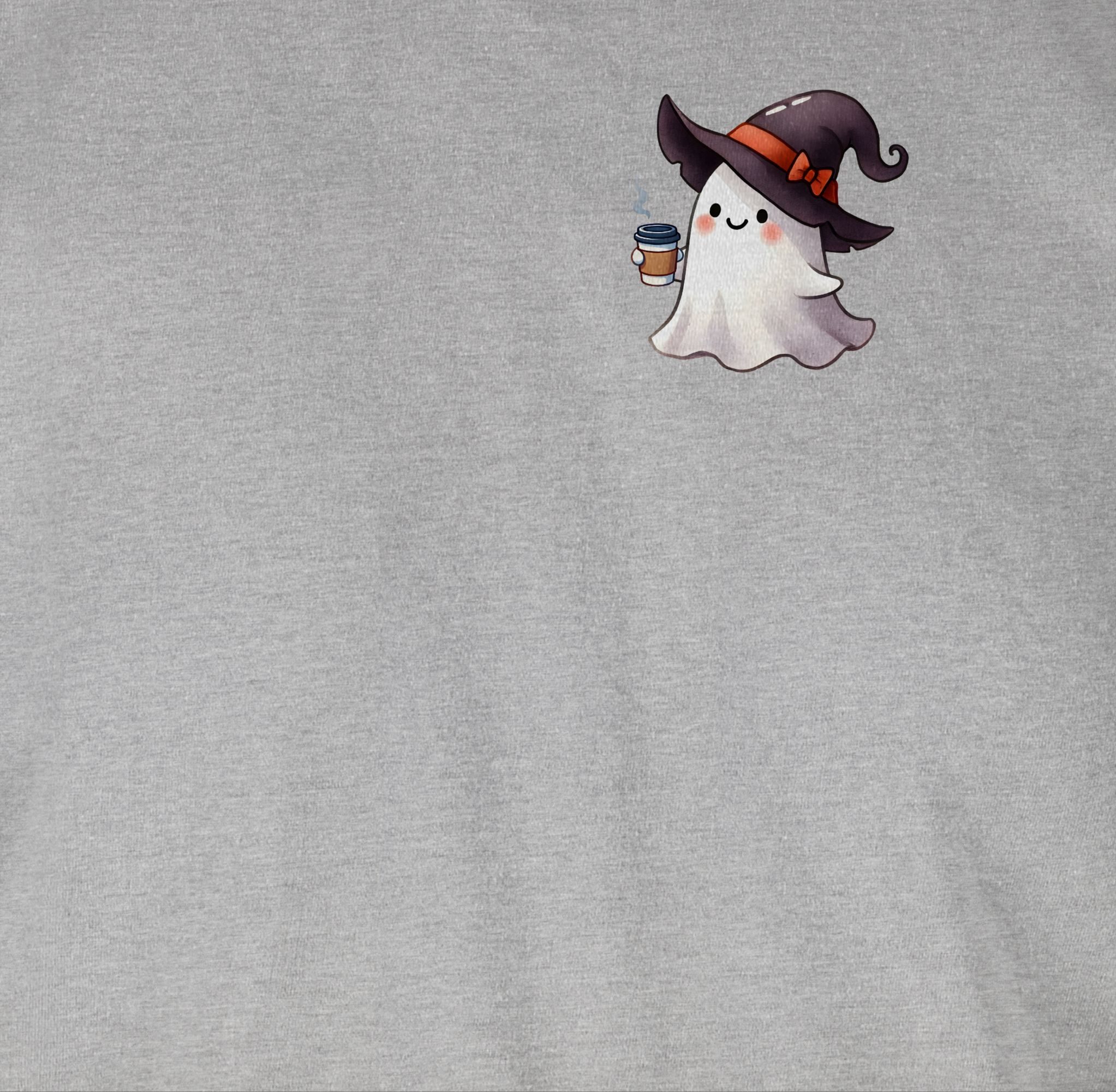 Shirtracer Rundhalsshirt Cooles Geister Motiv mit Kaffee, Halloween Kaffeemotiv Halloween Kostüme Herren
