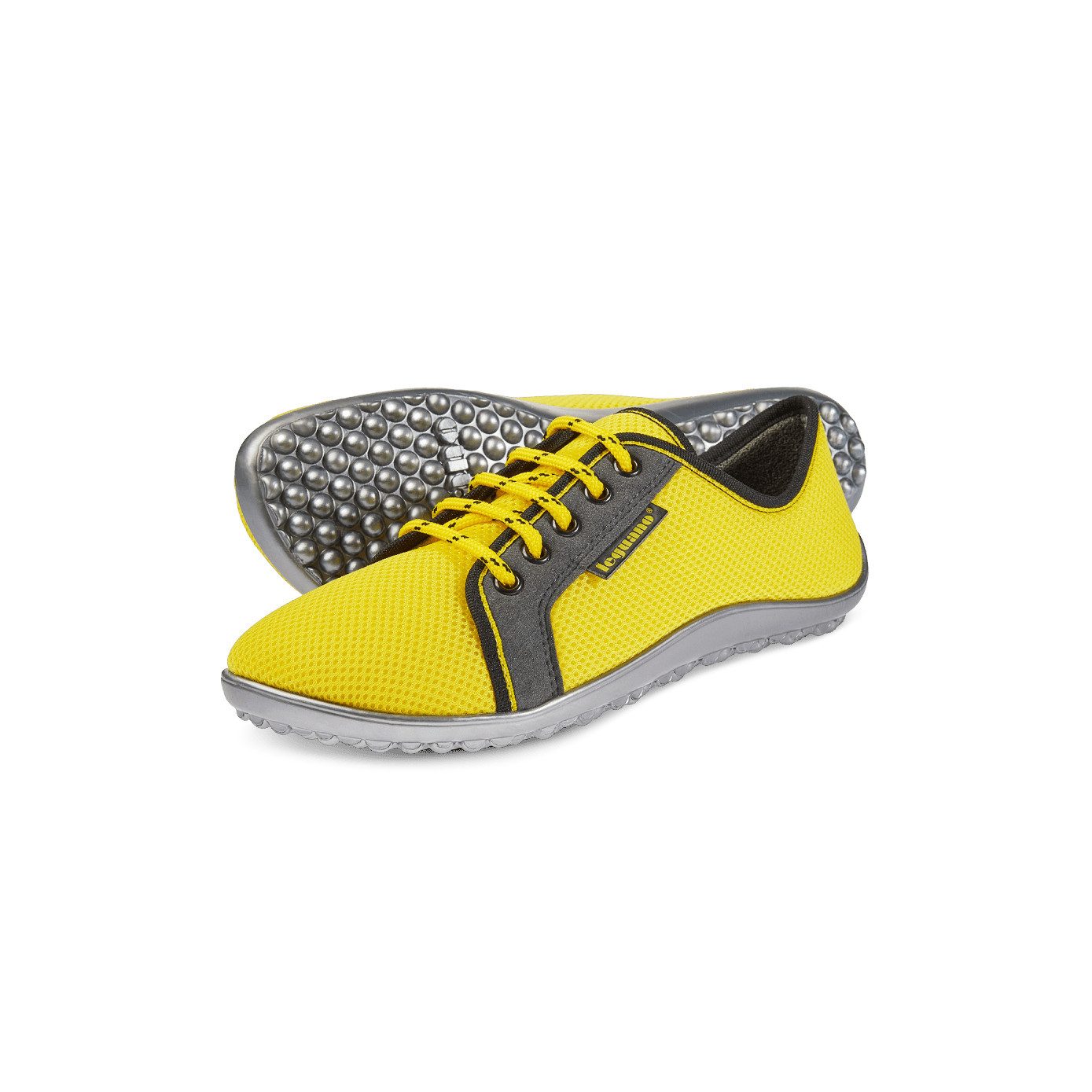 Leguano Sneaker Active (flexible sohle) gelb/grau Barfußschuh