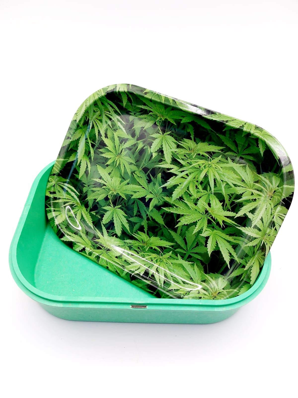 meytrade Aufbewahrungsbox mit Tablett aus Metall Cannabis Rolling Tray Behä günstig online kaufen