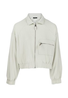 AENGELS Blouson Uni Blouson mit Fronttasche mit Label-Applikationen