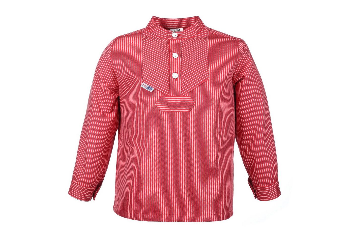 modAS Langarmhemd 8209 Kinder Fischerhemd Finkenwerder Basic Line - Seemann-Hemd gestreift