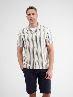 LERROS Kurzarmhemd LERROS Streifenhemd mit modischen Resort Kragen