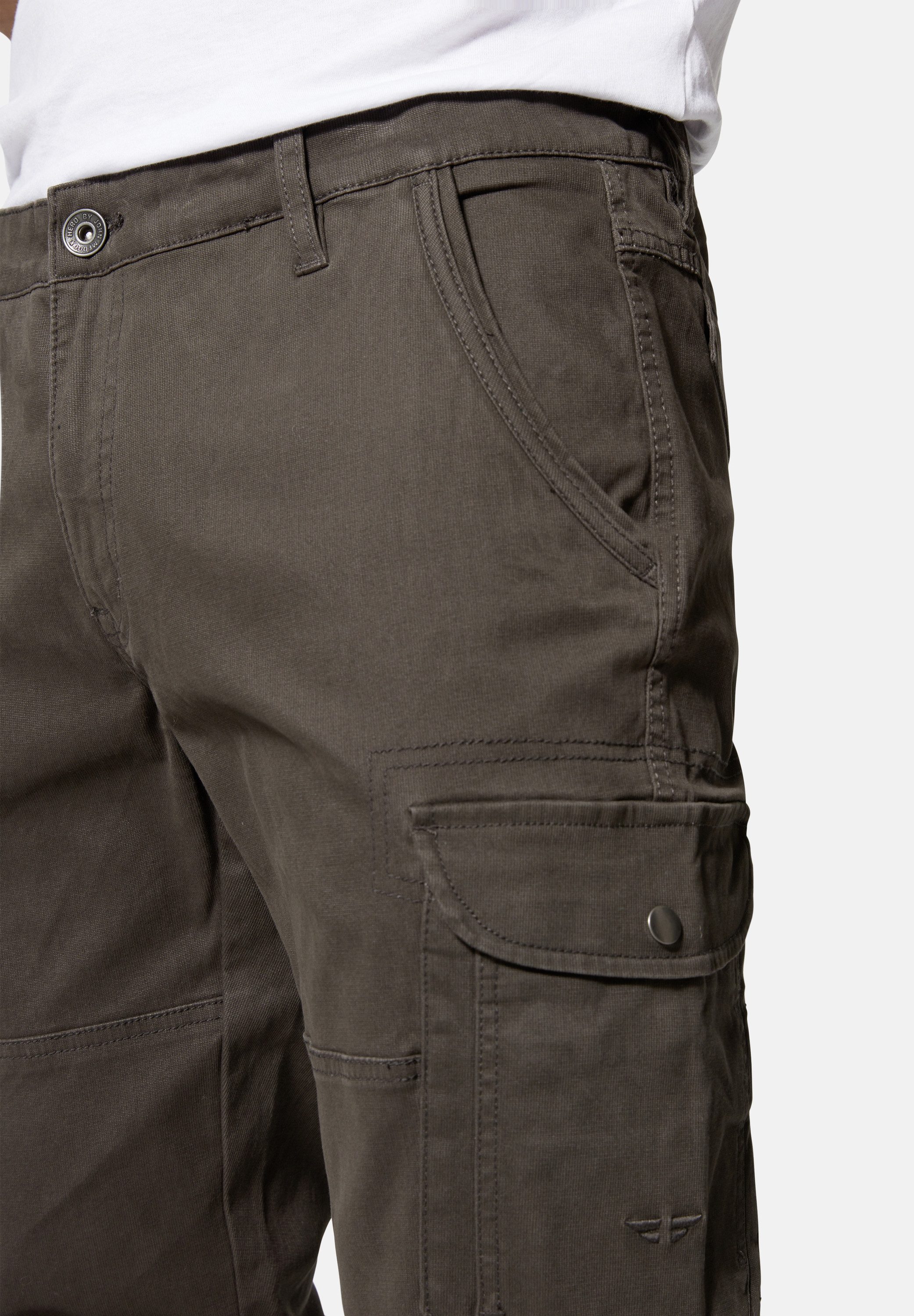 HERO by John Medoox Cargohose Cord Stretch Cargohose Caro Outdoorhose Casual Denim für Herren