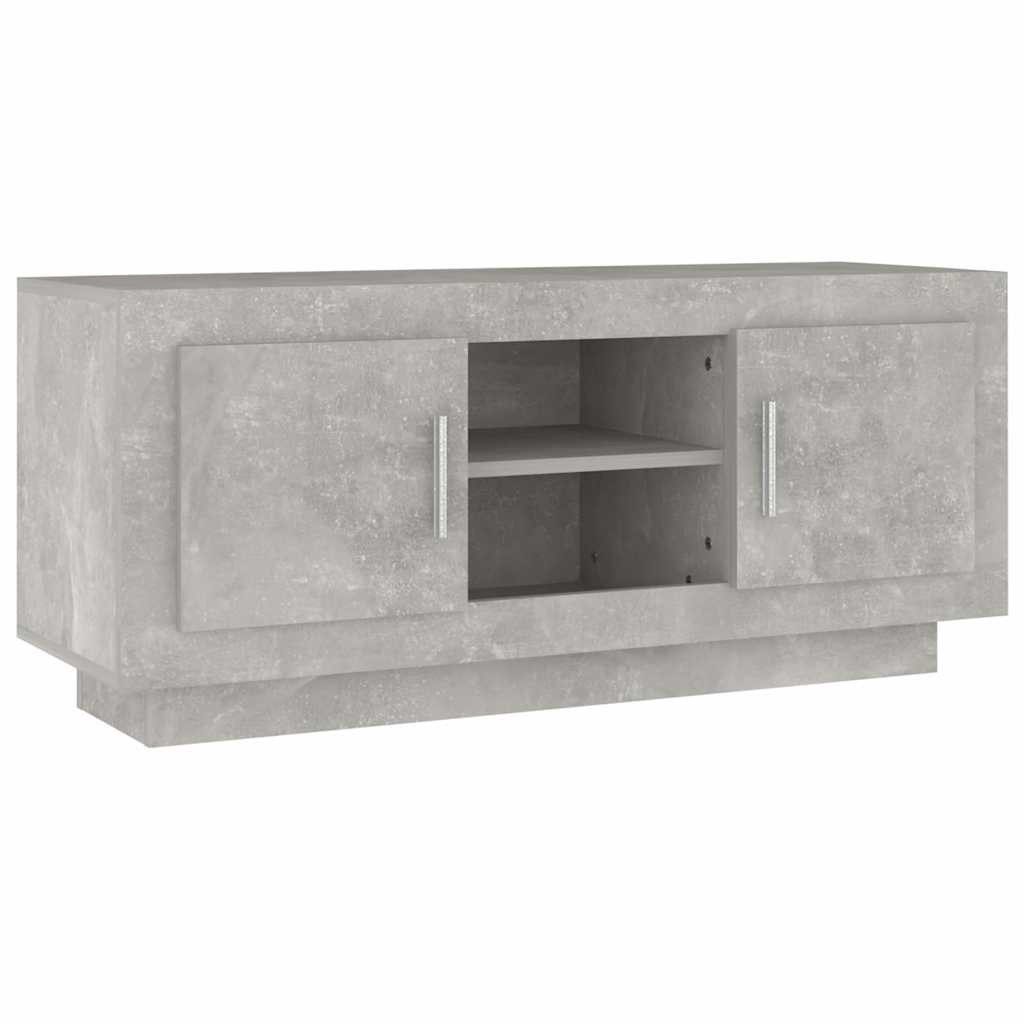vidaXL TV-Schrank TV-Schrank Betongrau 102x35x45 cm Holzwerkstoff (1-St)