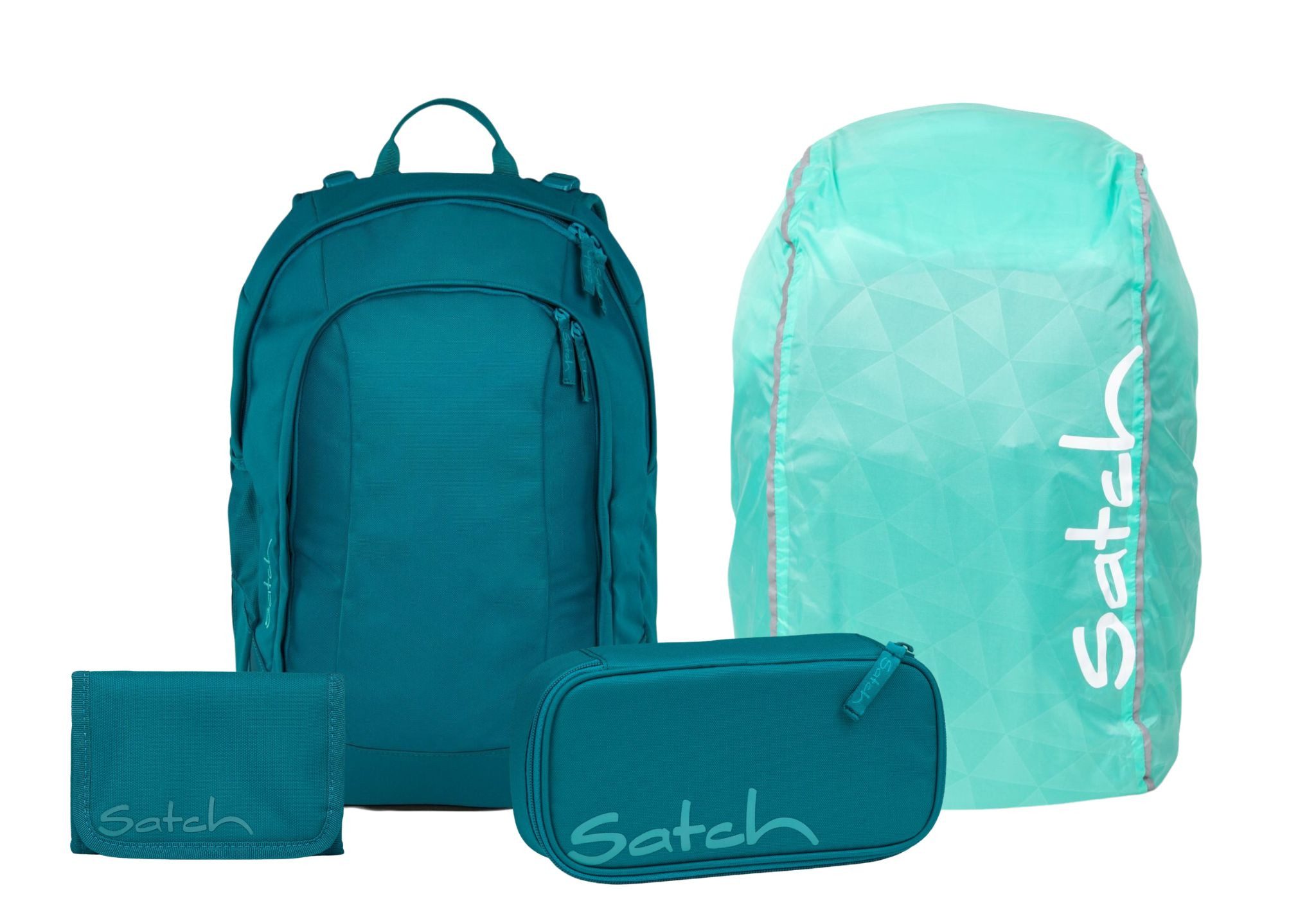 Schulranzen Schulrucksack-Set AIR Deep Petrol 4-teilig