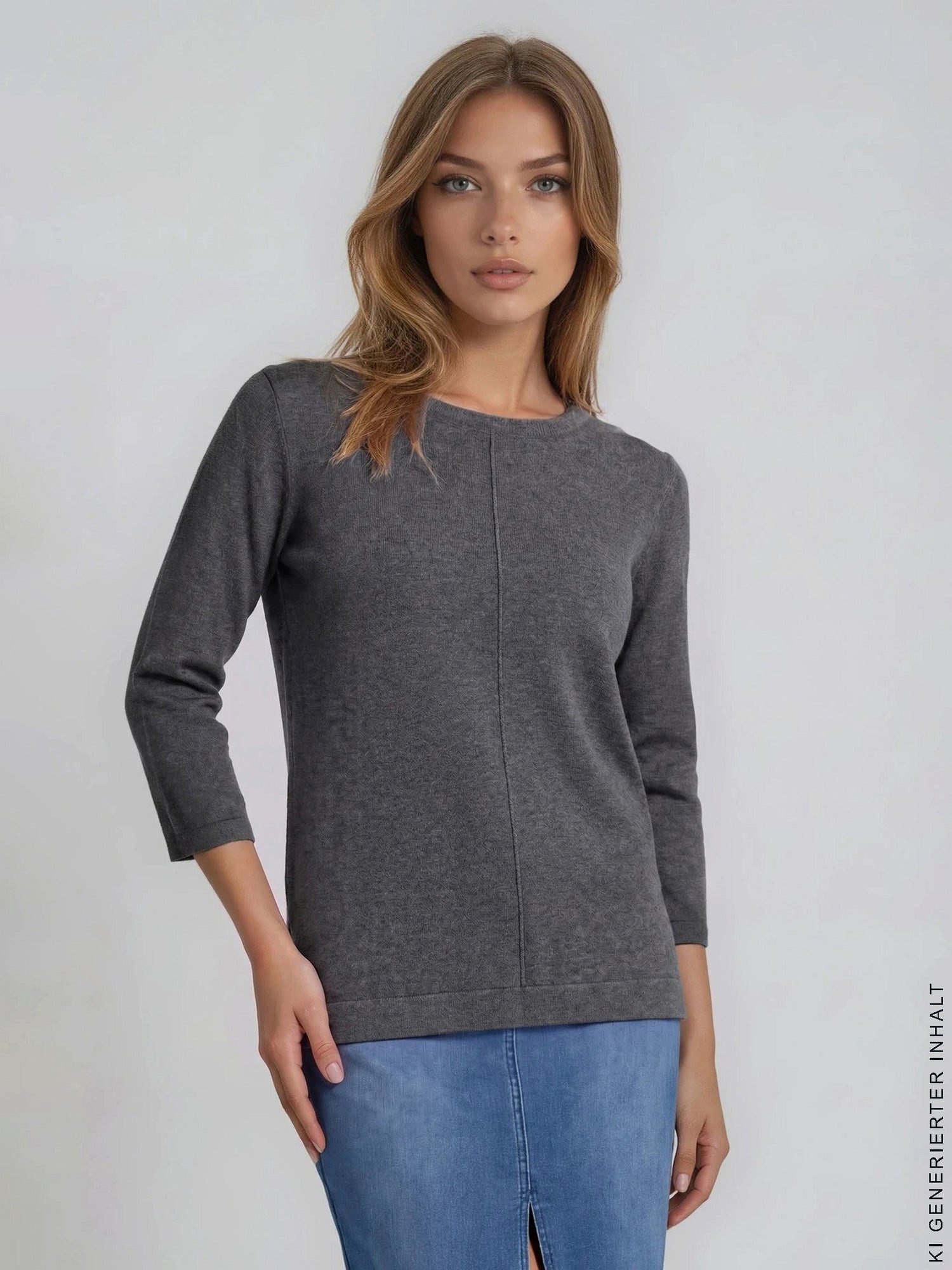 Hajo Strickpullover Pullover Basic 3/4 Arm