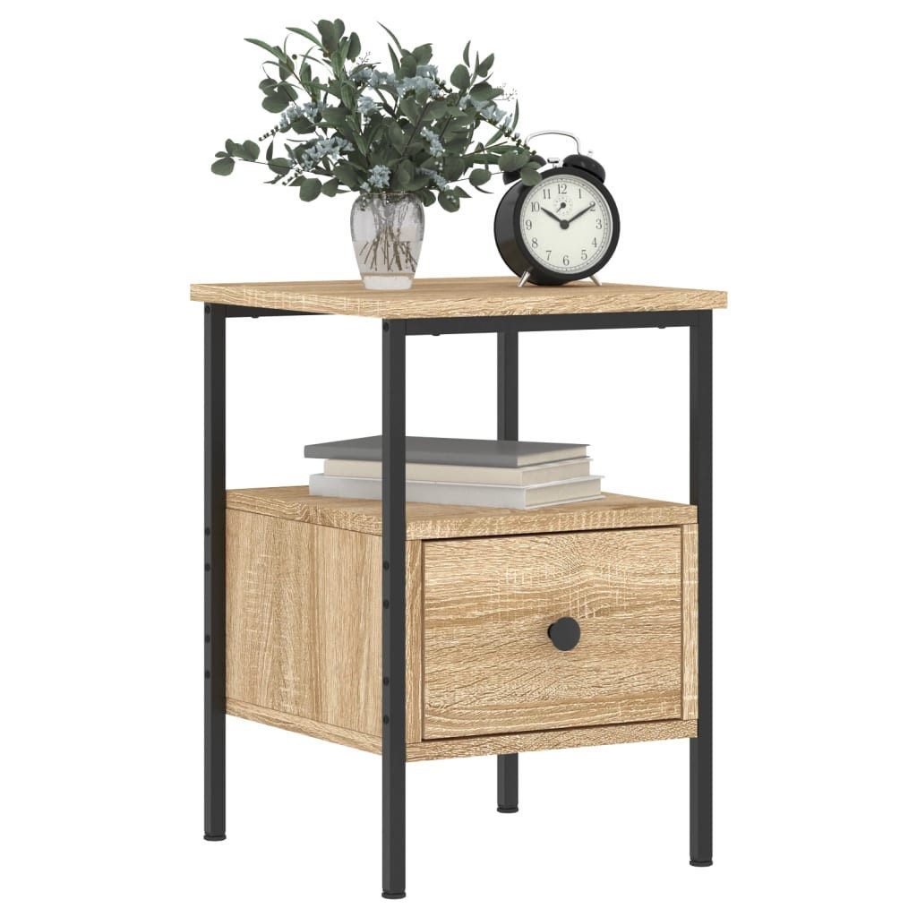 vidaXL Nachttisch Nachttisch Sonoma-Eiche 34x36x50 cm günstig online kaufen
