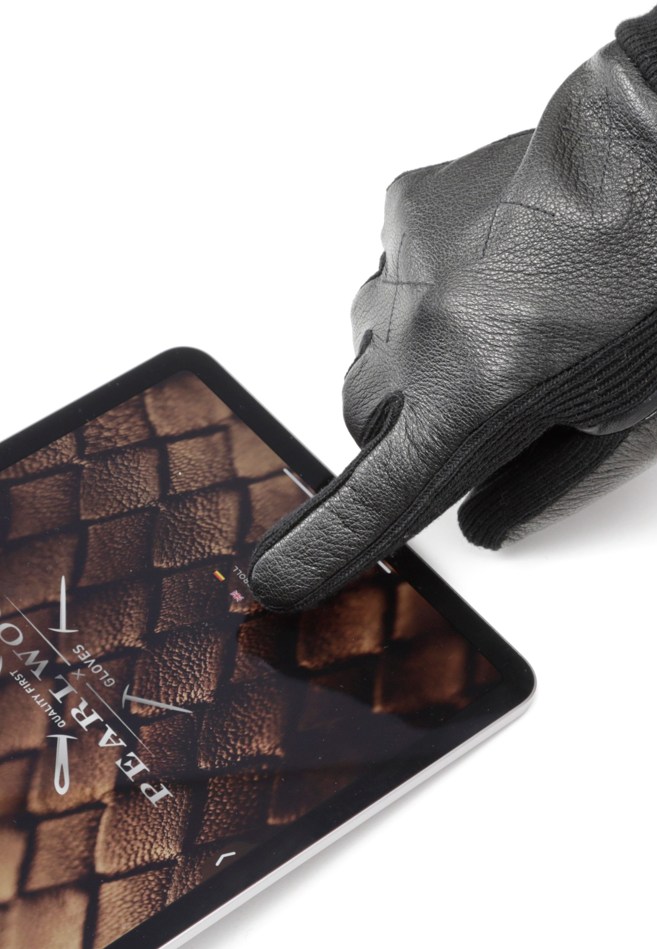 PEARLWOOD Strickhandschuhe NICK (1 Paar) weiches Fleecefutter, Elastischer Strickbund