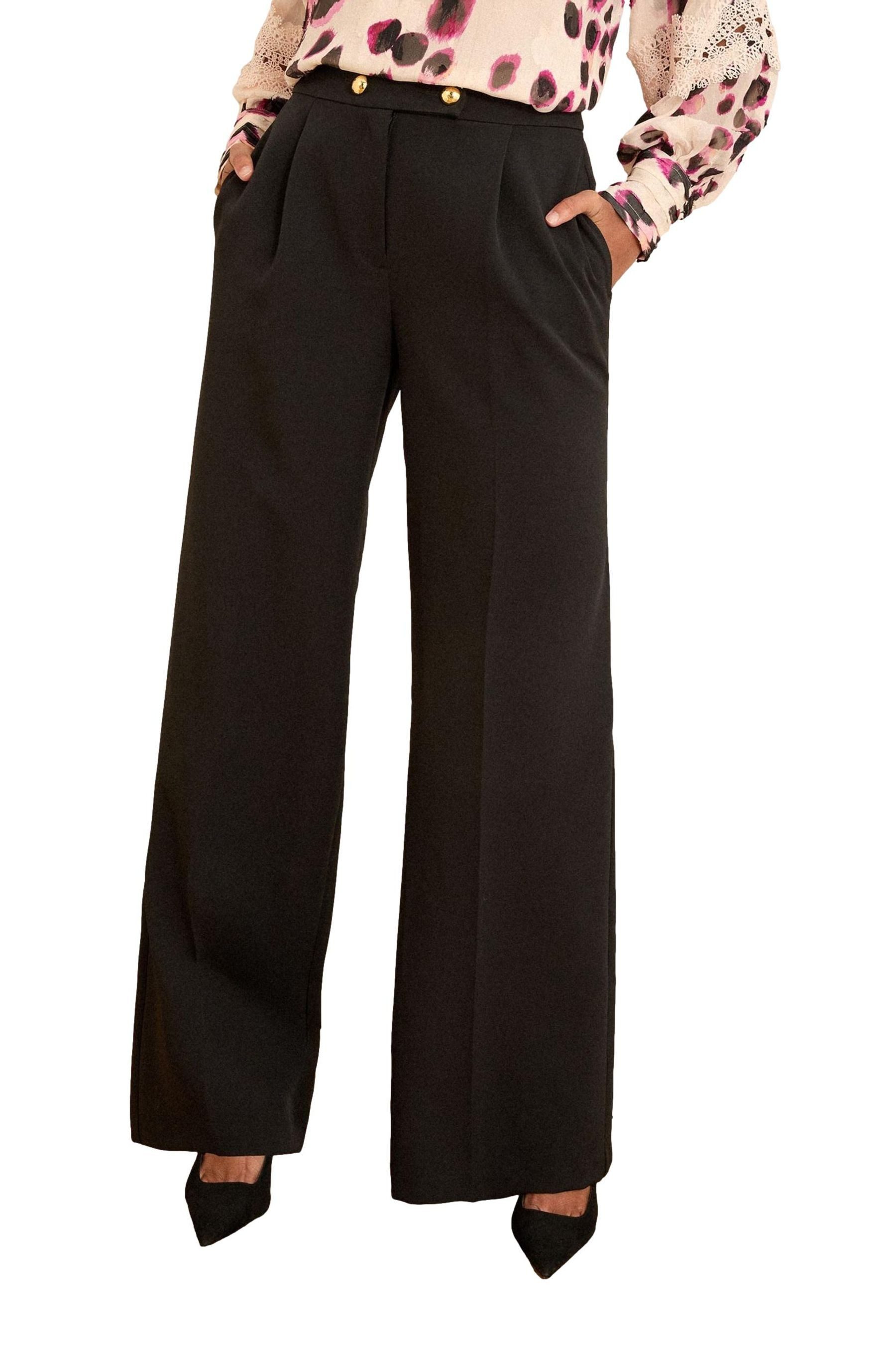 Palazzohose Love & Roses Hose mit weitem Bein, Regular