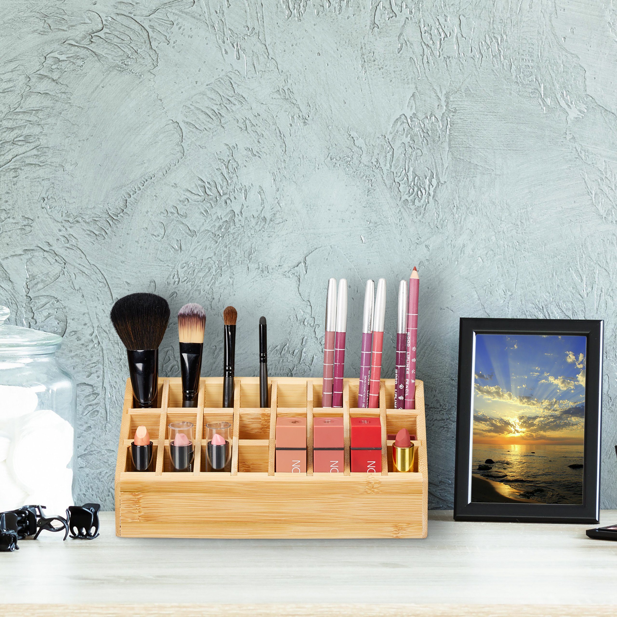 relaxdays Make-Up Organizer Lippenstifthalter 24 Fächer, 1-tlg. – Bild 5 von 5