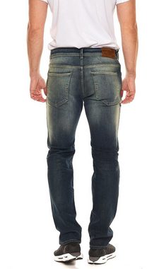 SELECTED HOMME Stoffhose SELECTED HOMME Herren Slim Fit-Jeans 16058824 Slim-Leon 6105 Denim-Hose Blau