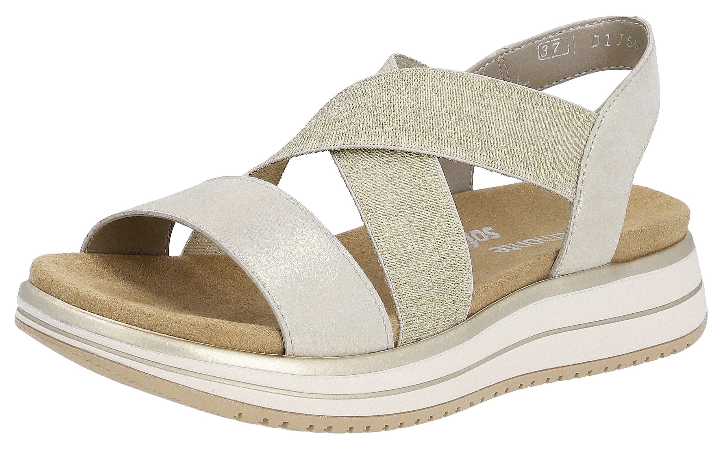 Remonte Riemchensandale, Sommerschuh, Sandalette, Keilabsatz, mit günstig online kaufen