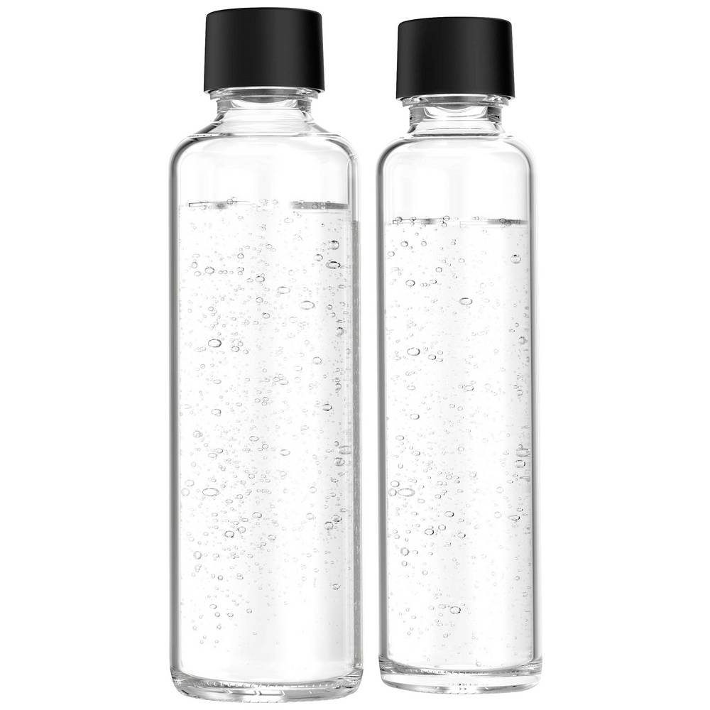 Sodapop Wassersprudler GLAS-FLASCHEN LOGAN 2ER 0.6L+0.85L