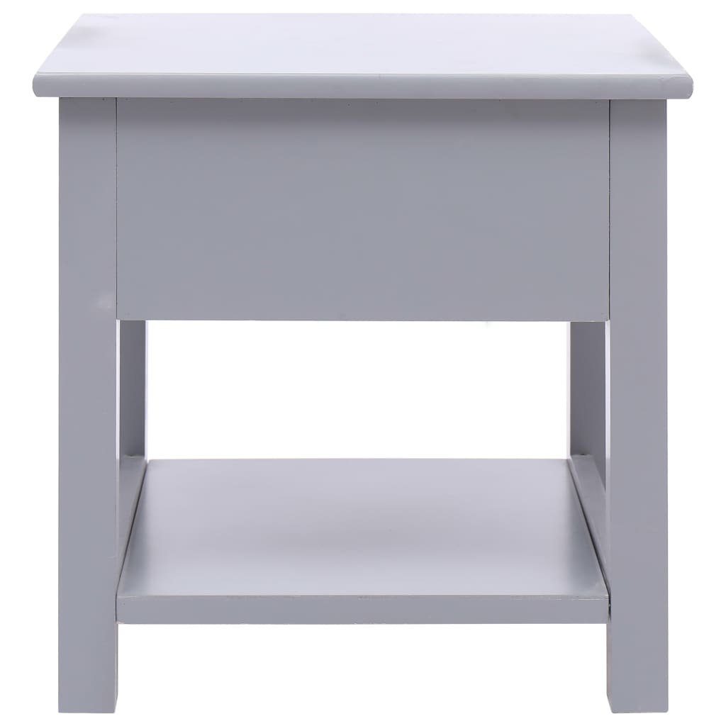 furnicato Beistelltisch Grau 40x40x40 cm Paulownia Holz (1-St)