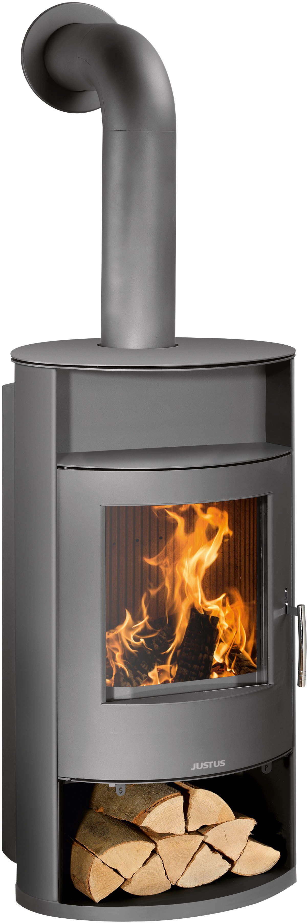 JUSTUS Kaminofen Island Aqua, 4 kW, Zeitbrand