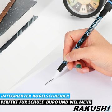 MAVURA Lernspielzeug RAKUSHI Penspinning Stift Spinning Fidget Spinner Pen Kugelschreiber, Künstler Stift mit Anleitung schwarz blau