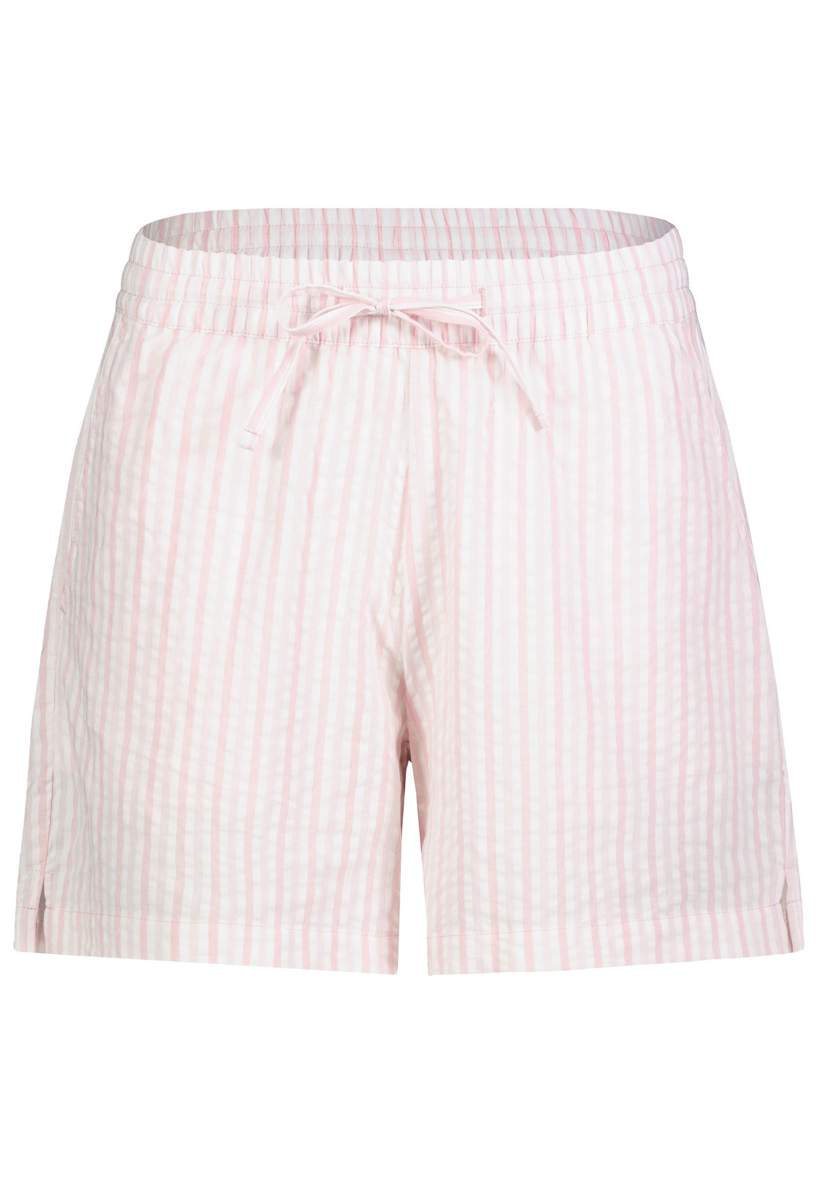 SUBLEVEL Shorts Damen Kurze Hose mit Streifen Baumwollshorts in Seersucker Optik, Eingrifftaschen