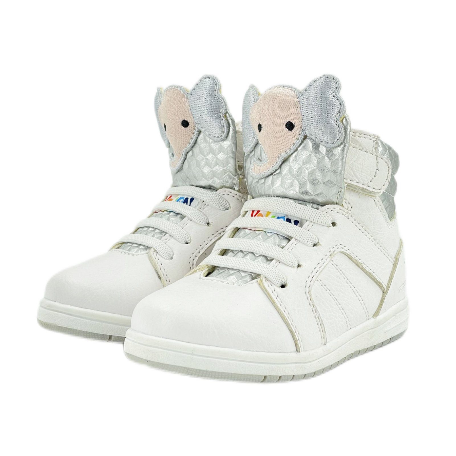 Yalion Yalion Kinder High-Top Sneaker mit Klett & Schnürung Klettschuh