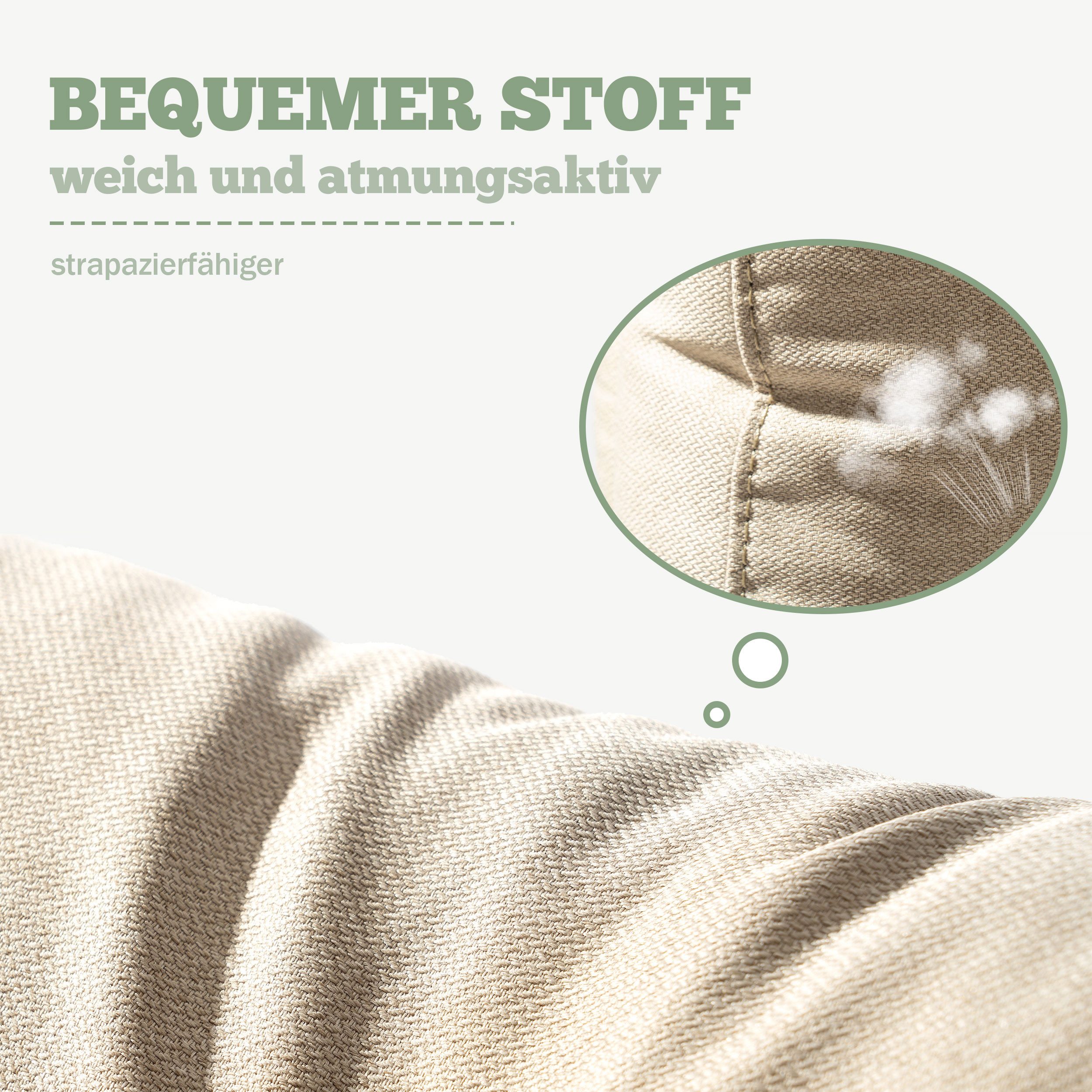 Leawin Sessel Ruhesessel, Fernsehsessel aus Leinenstoff, günstig online kaufen